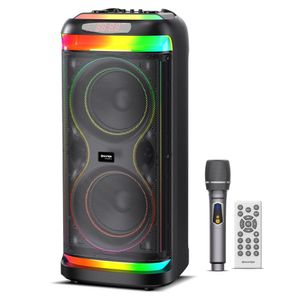Torre de Audio Maxtron Hypnotic MX 808 USB BT TWS LED RGB Micrófono