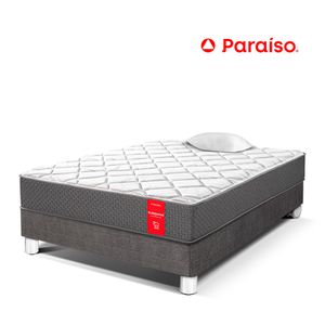 Cama Paraíso Su Majestad 1.5 Plazas Acero + 1 almohada + protector