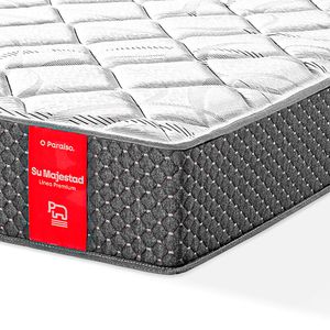 Colchón Paraíso Su Majestad de Lujo 2 Plazas + 2 almohadas + protector