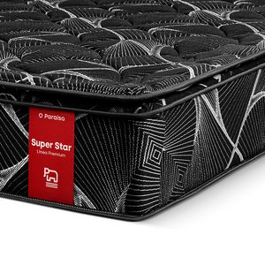 Colchón Super Star Negro 1.5 Plazas