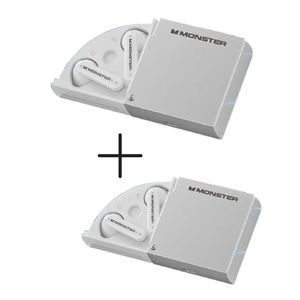 Audífonos Bluetooth Gamer Monster XKT17 Silver Pack x 2 Unidades