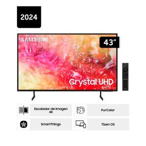 Televisor Samsung Smart TV 43" Crystal UHD 4K UN43DU7000GXPE