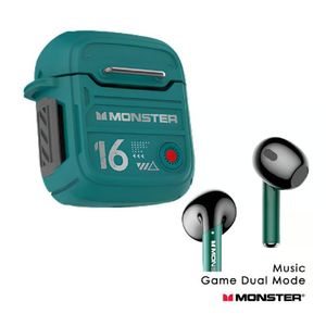 Audífonos Bluetooth Gamer Monster XKT16 Verde