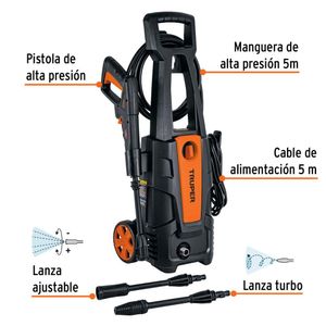 Hidrolavadora eléctrica 1800 PSI 220V Truper HILA-1800-2