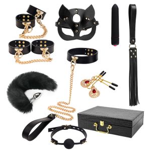 Maletin de Juegos Eroticos Kit Luxury A1 Sado Bondage 16 piezas sexuales