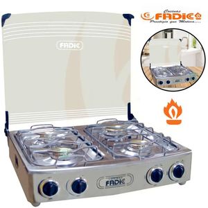 Cocina de Mesa con Tapa de Vidrio Aurora 22 4H