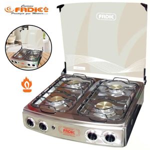 Cocina de Mesa con Tapa de Vidrio Karen 22 4h