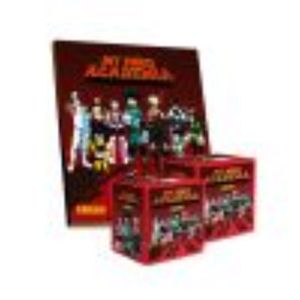 ALBUM MY HERO ACADEMIA, ALBUM TAPA DURA + 2 PAQUETONES (100 SOBRES)