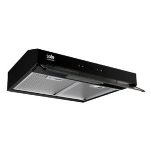 Campana Extractora Sole 60cm Slim Black TURE18CO Negro
