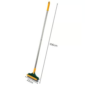 ESCOBA CON CEPILLO SECADOR DE LIMPIEZA 2 EN 1