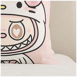 Almohada Cojin de Cama Labubu Set x2 Rosa