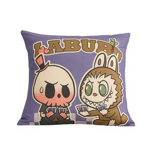 Almohada Cojin de Cama Labubu Set x2 Lila