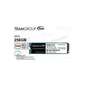 Ssd M.2 Pcie Mp33 De 256Gb - Almacenamiento Rápido Y Eficiente Para Tu Pc O Laptop