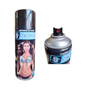 Pintura en Aerosol Spray Brilloso 400 ml Schubert Negro