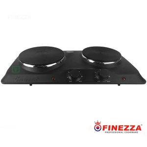 Cocina Eléctrica 2 Hornillas Finezza FZ-204D4N Negro