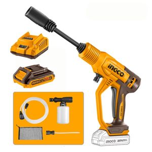 Hidrolavadora Inalambrica Incluye Bateria y Cargador Ingco CPWLI20362