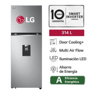 Refrigeradora LG 314L No Frost GT31WPP Plateado