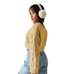 Chompa Mujer Hilo Clasico 359G-23 Color Beige