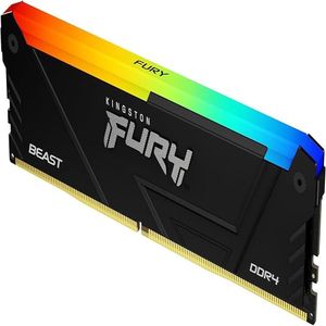 Memoria Kingston Fury Beast RGB BLACK 16GB DDR4-3600MHz PC4-28800 CL18
