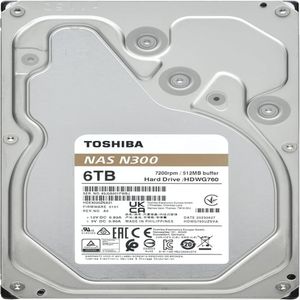 Disco duro Toshiba NAS N300 6TB SATA 6 0Gbs 7200rpm 512MB Cache 3 5