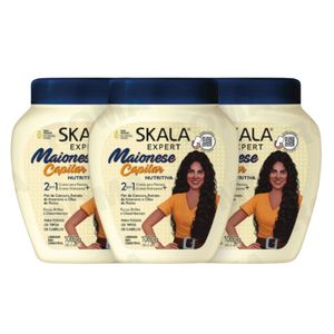 PACK 3 CREMA TRATAMIENTO CAPILAR SKALA MAYONESA NUTRITIVA