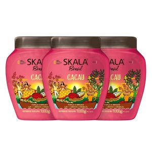 PACK 3 CREMA TRATAMIENTO CAPILAR SKALA BRAZIL CACAU