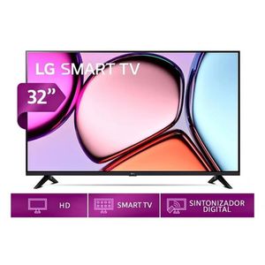 Tv Led LG Smart 32 HD 32LQ600BPSA Borde Delgado - Negro