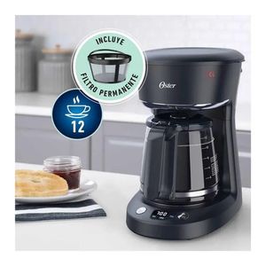 Cafetera Oster 12 tazas con Auto apagado BVSTDCP12B