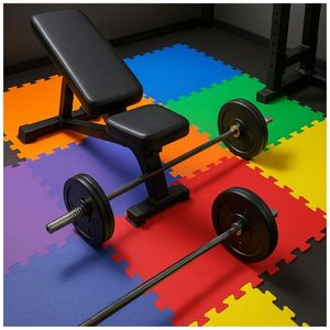 Set 6pcs Tatami Gym Puzzle Piso Multicolor 62x62x1.5cm