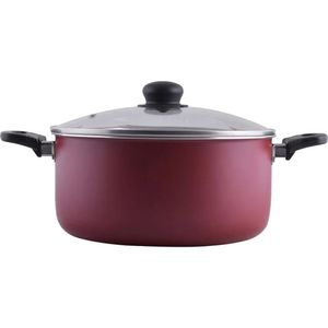 Olla 24 Cm Estela Antiadh T/V- Rojo