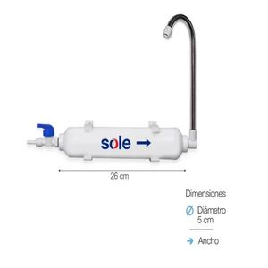 Purificador En Línea Sobre Lav Premium Sole FILSOL018C