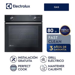Horno Empotrable A Gas 80L Grill Negro Electrolux OE8GL