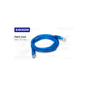 Cable De Red Patch Cord Dixon 1M Cat 6 Azul - Alta Velocidad Y Rendimiento Confiable