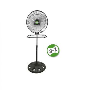 VENTILADOR  BOSSKO 12"   3 EN 1, BK-8312VP/NG REJILLA NEGRA