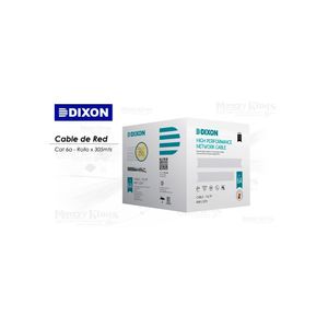 Cable De Red Dixon Cat-6A 305Mts 100% Cobre – Alta Velocidad Y Conectividad Segura