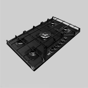 Encimera Vidrio Templado A Gas 90 Cm S-Collection 5 Hornillas