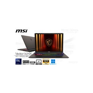 Laptop Vector 16 Hx Ai - Intel I7 255Hx, 16Gb Ram, 512Gb Ssd, Nvidia Rtx 5070Ti, 16" Fhd, Gris
