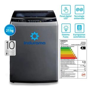 Lavadora Indurama 21 Kg LRI 21CRI Silver
