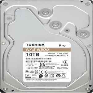 Disco duro Toshiba N300 PRO NAS 10TB SATA 6 0Gbs 7200rpm 512MB 3 5
