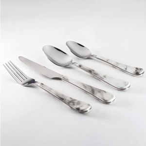 Set Cubiertos X 24 Pz Smoke Marble 10286511