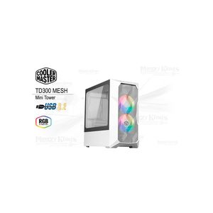 Caja Mini Torre Cooler Master Td300 Mesh Rgb Blanca - Diseño Elegante Y Ventilación Óptima