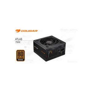 Fuente Cougar Atlas 750W 80 Plus Bronze - Potencia Eficiente Y Confiable Para Tu Pc Gaming