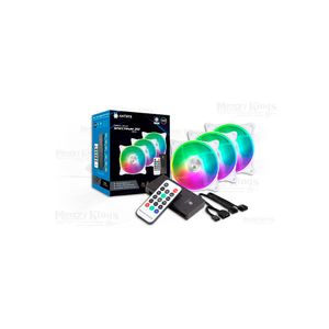 Ventilador Rgb Antryx Spectrum 310 Argb 120Mm 3 En 1 Con Control Remoto - Color Blanco