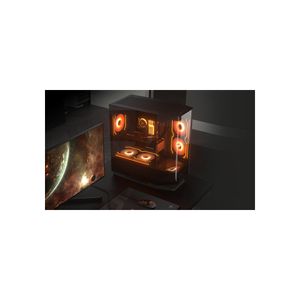 Carcasa Cougar Cgr-58M6B-Rgb Media Torre Eatx/Atx, Vidrio Templado, 7 Ventiladores, Negro