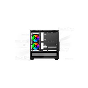 Caja Mid Tower Antryx Fx 740 Argb Negra Con Iluminación Rgb Y Diseño Elegante Para Gamers