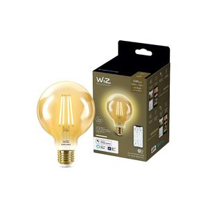 Wiz Bombilla Led E27 G95 6.9W Amb Con Regulación De Intensidad, 220V, Luz Cálida, 1 Unidad