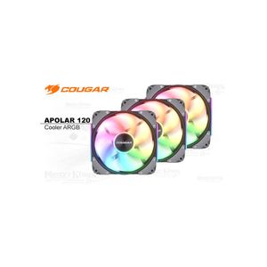 Cooler Cougar Apolar 120 Argb 3 En 1 - Ventilador De 120Mm Rgb Negro Para Pc