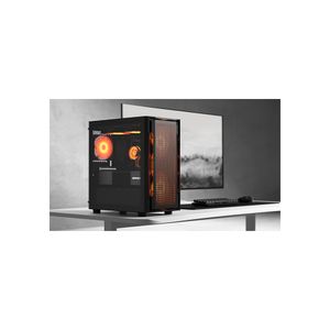 Caja Mini Tower Cougar Uniface Mini Black - Diseño Compacto, Color Negro, Ideal Para Gaming