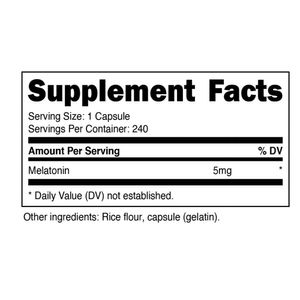 Melatonin Melatonina 5 mg 240 Capsulas