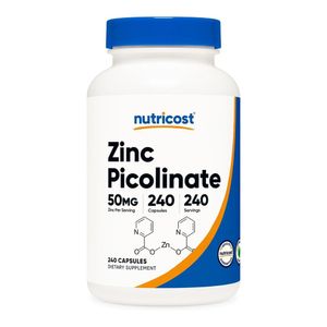 Zinc Picolinate 50 mg Picolinato Sistema Inmune 240 capsulas